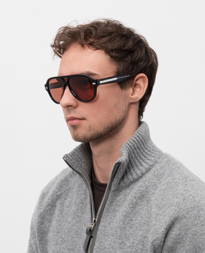 Brunello Cucinelli Black Paul sunglasses MOCSTEMS11