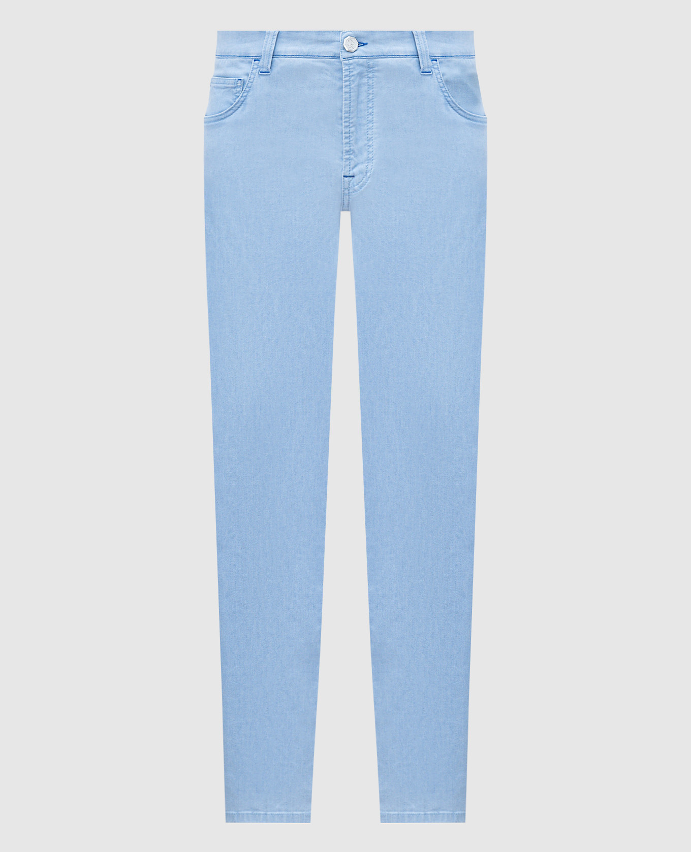 

Blue jeans with logo Stefano Ricci, Light blue