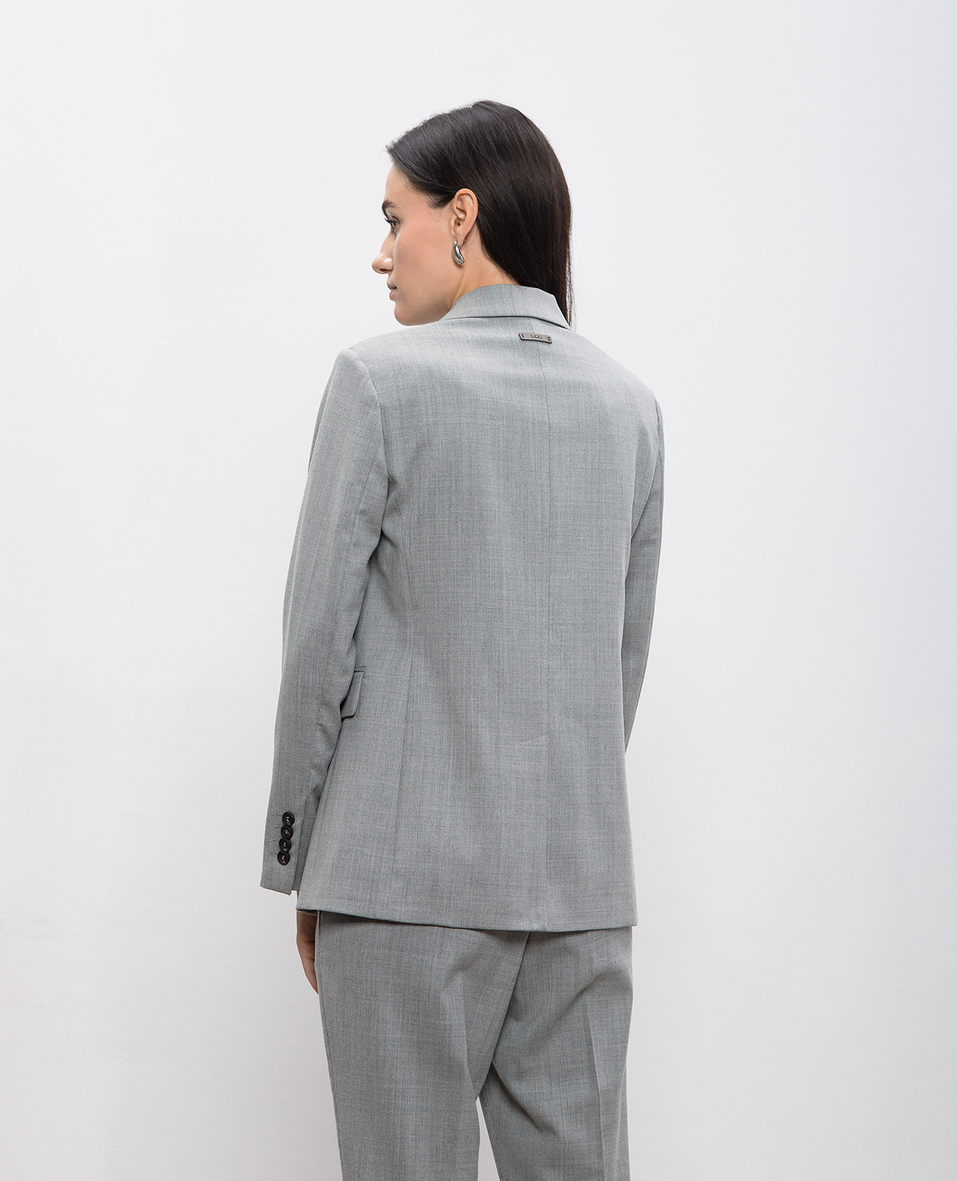 

Gray jacket with wool Peserico, Grey