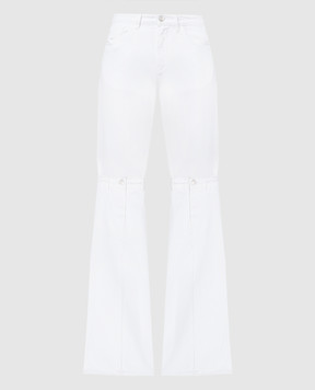 Coperni Vaqueros campana blancos con aberturas COPP55251