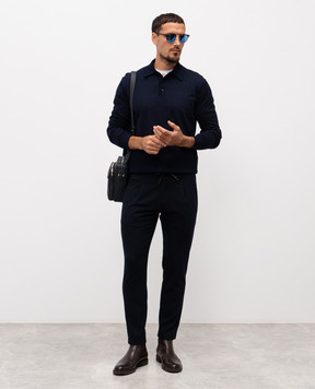 Exibit Blue pants with wool PAD23583