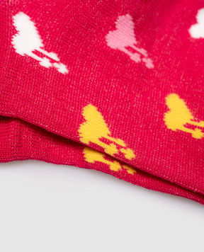 RiminiVeste Ciocca pink patterned socks for children 4511