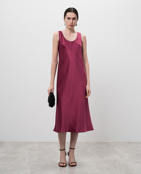 Max Mara Purple silk midi dress BANJO BANJO