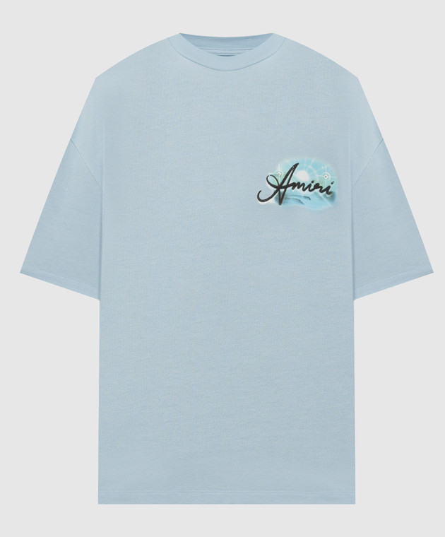 AMIRI - Blue Paradise t-shirt with graffiti print and