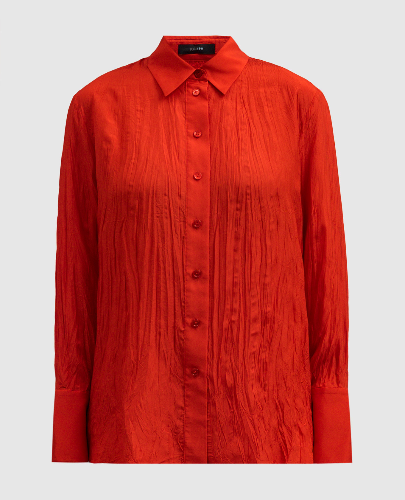 

Red silk blouse with a reaper effect JOSEPH, Красный