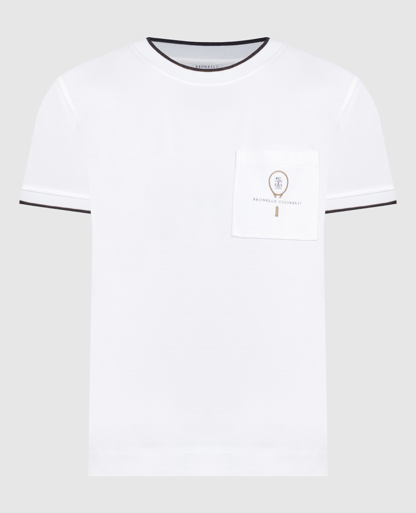 

White t-shirt with logo Brunello Cucinelli