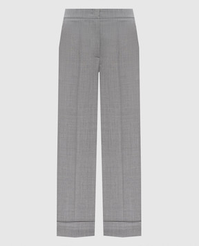 Peserico Gray pants with wool P0471002660