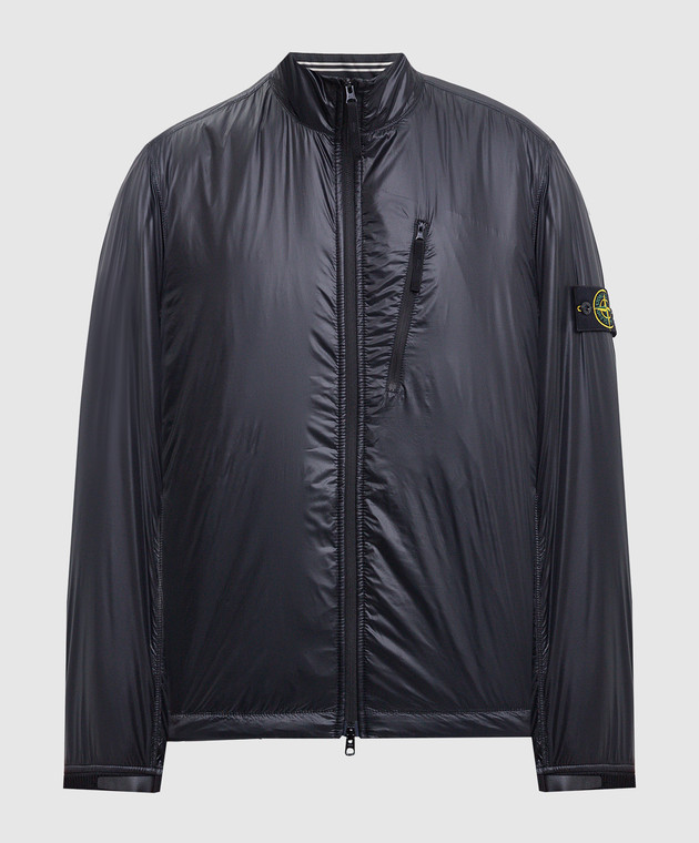 Stone Island - Black jacket with logo patch 8115Q0525 - shop with