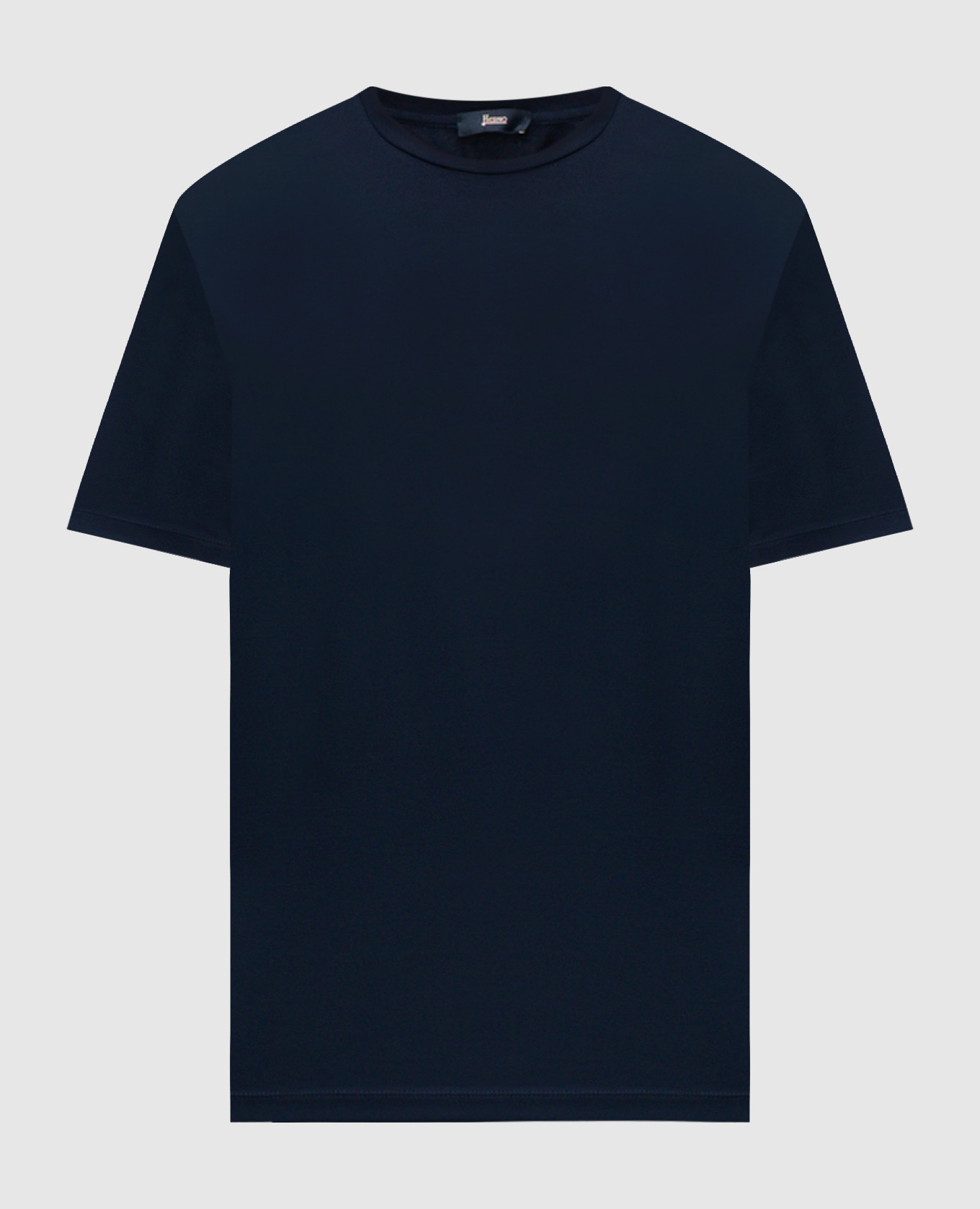 

Blue T-shirt with logo Herno