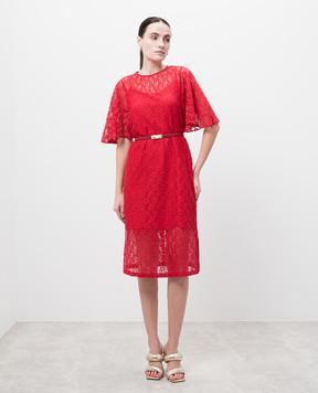 Max Mara Red ELETTRA lace dress ELETTRA