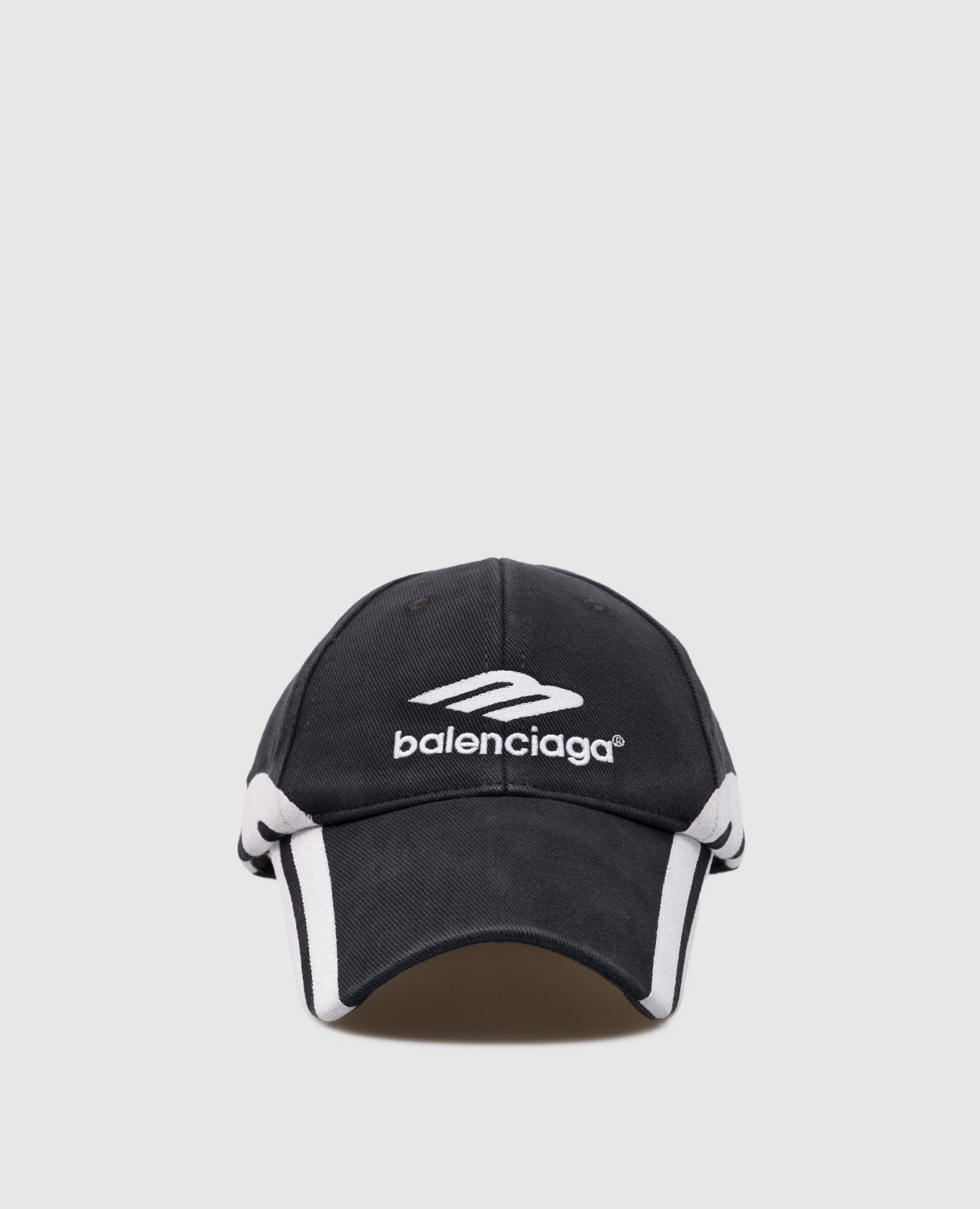 Balenciaga - Black 3B Sports Icon cap with logo embroidery