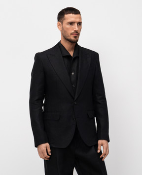 Dolce&Gabbana Black linen jacket G2QS6TFU4MC
