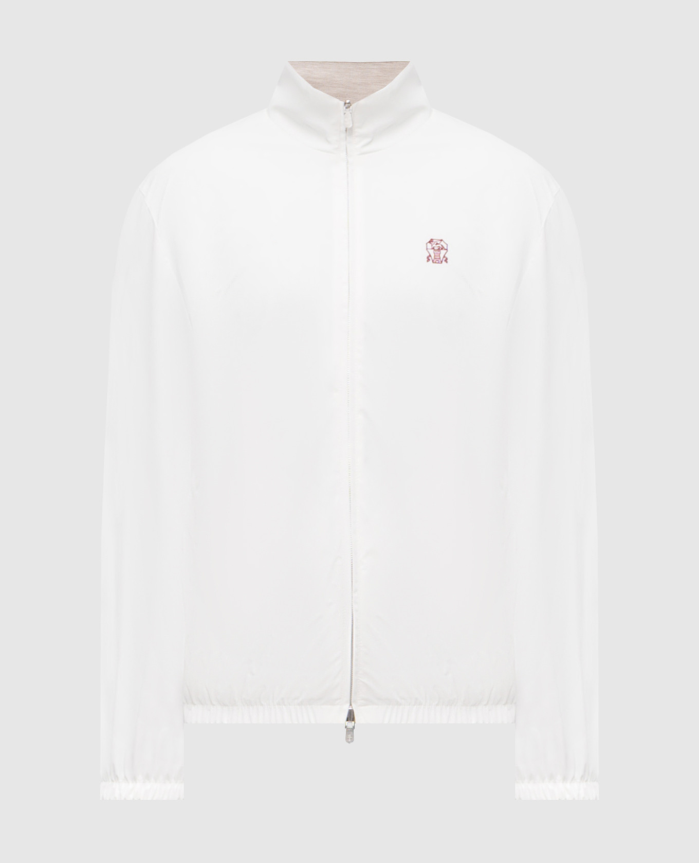 

Reversible cashmere and silk jacket Brunello Cucinelli, White