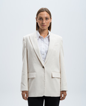 Dondup White corduroy jacket DJ563VS0031DXXX