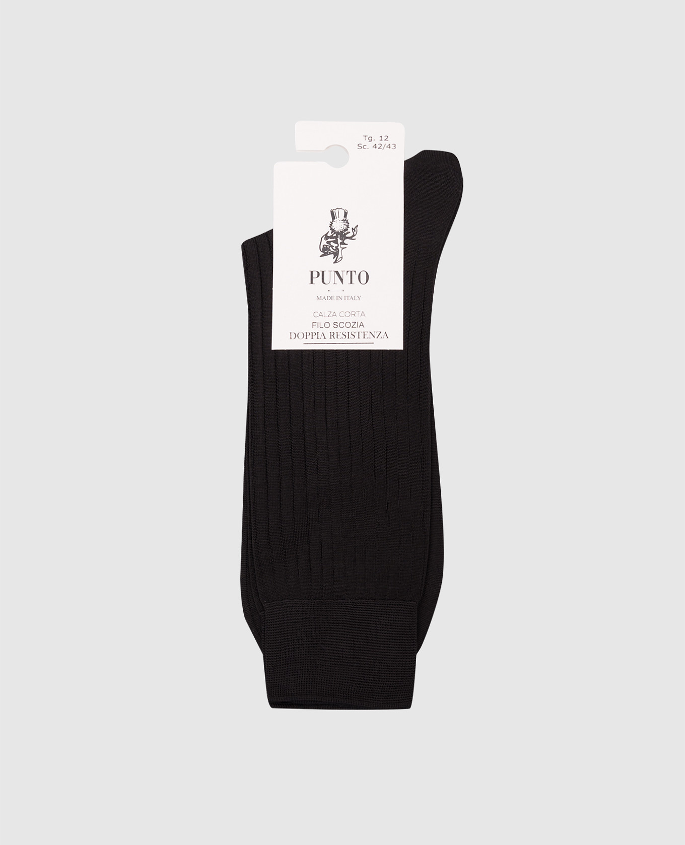 

Black Principe ribbed socks RiminiVeste