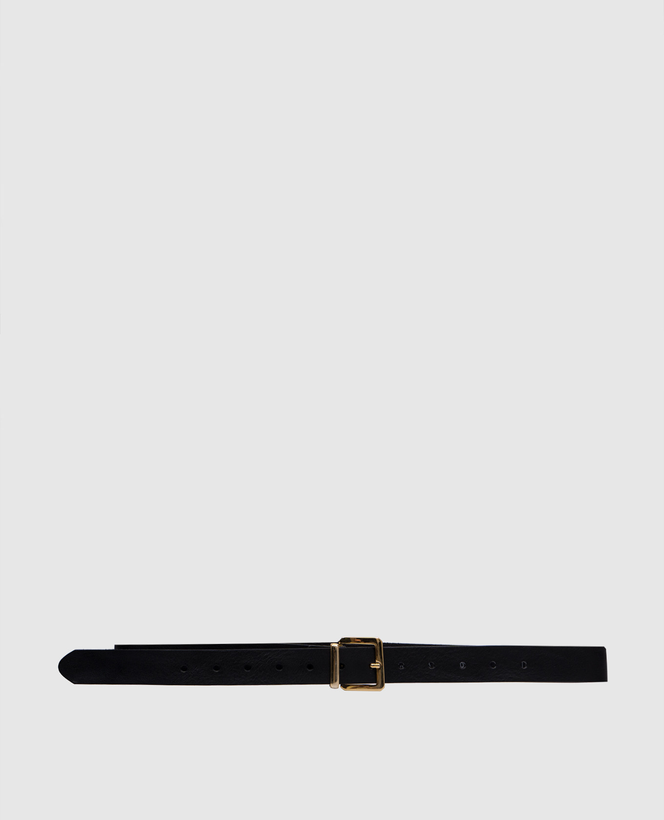

Black leather belt Solotre