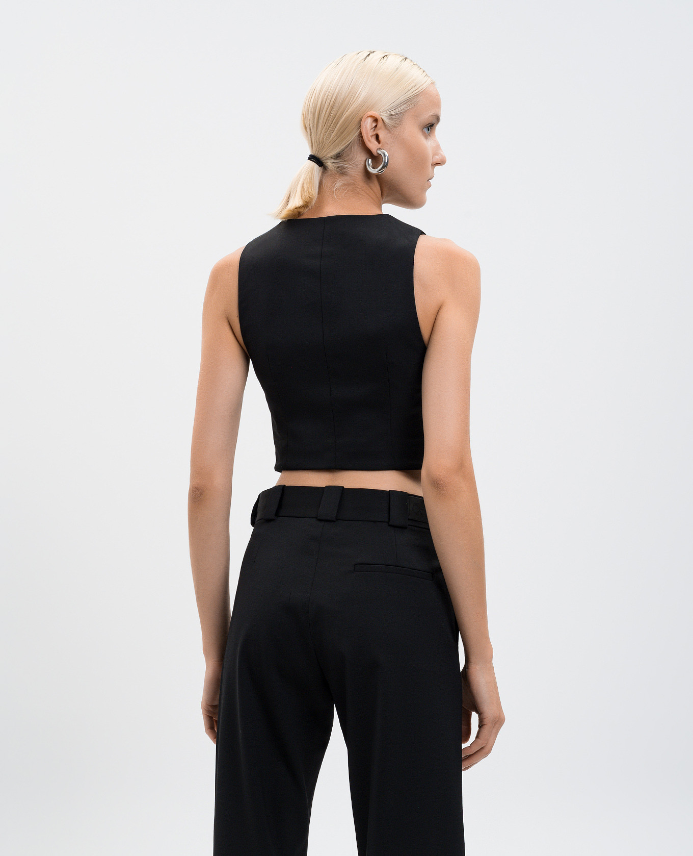 Black wool vest Vetements 4