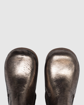 Zecchino D'oro Children's golden leather shoes N101472325