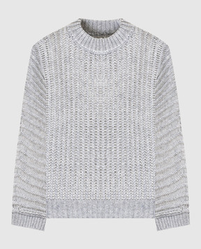 Peserico Gray alpaca wool sweater S99397F0309216