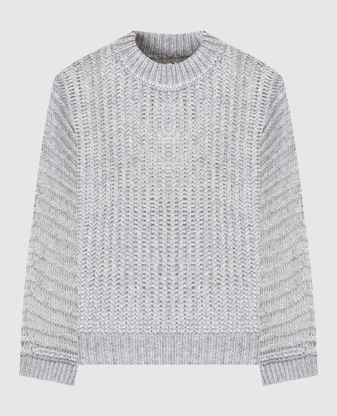 Gray alpaca wool sweater Peserico