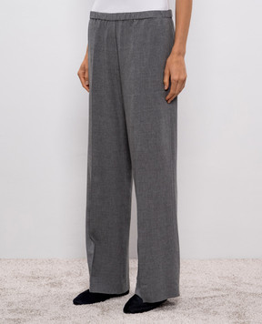 Toteme Gray pants with a bow 254WRB0370FB0016