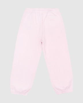 Vetements Children's pink joggers with logo embroidery KA10SP100K