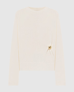 Loulou de Saison White cashmere sweater BILL BILL
