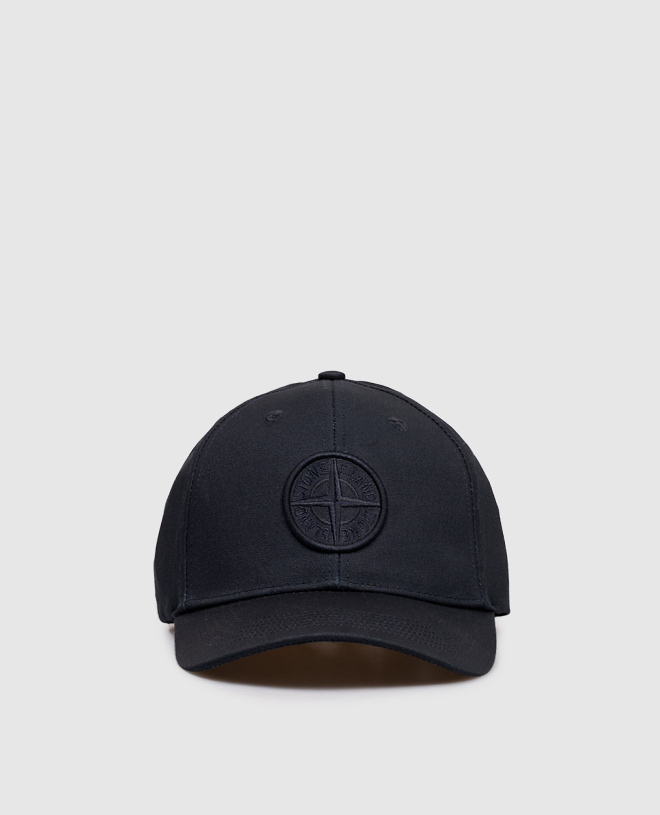 

Blue cap with embroidered emblem Stone Island
