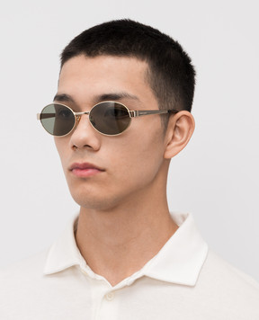Saint Laurent Gold sunglasses with logo 779851Y9902