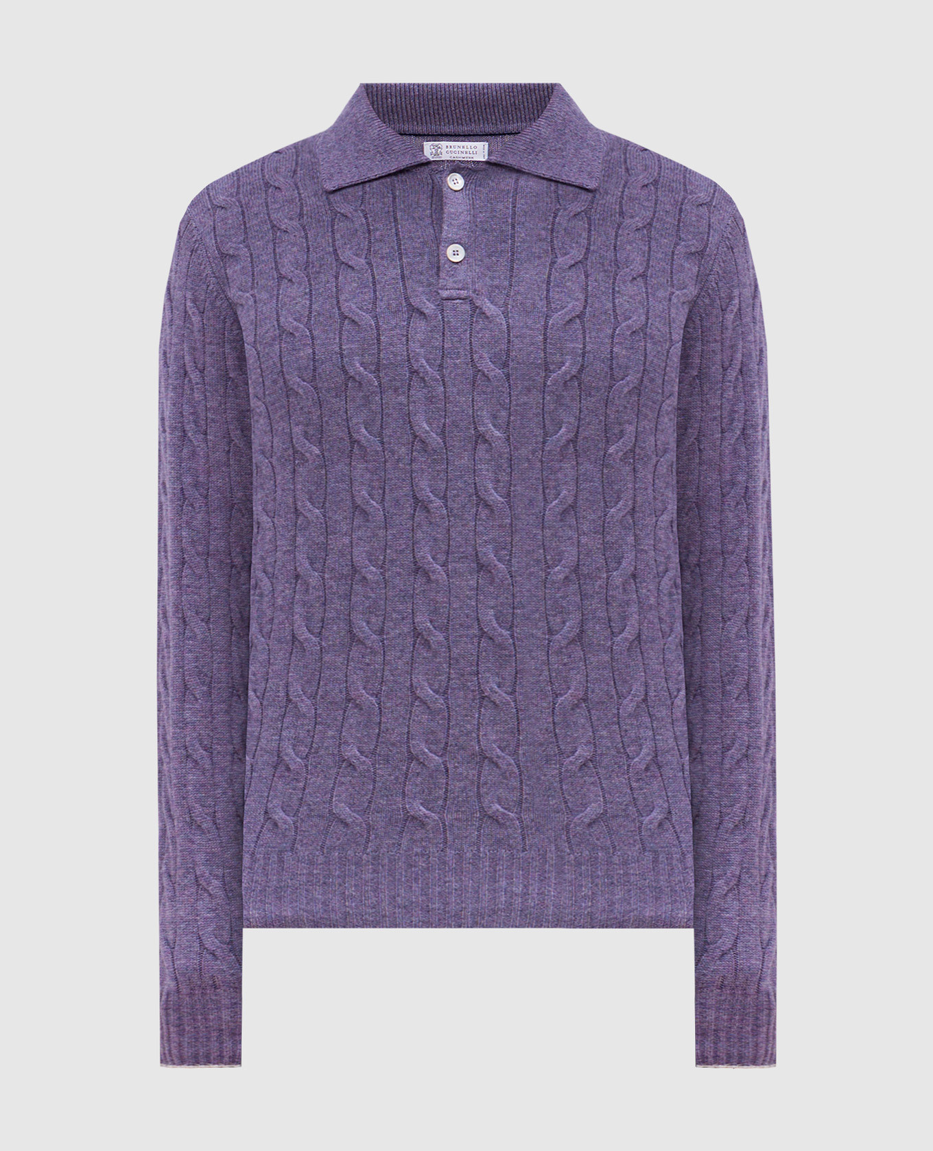 Purple cashmere sweater brunello cucinelli