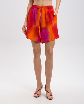 Gary Bigeni AMBER orange silk shorts AMBER