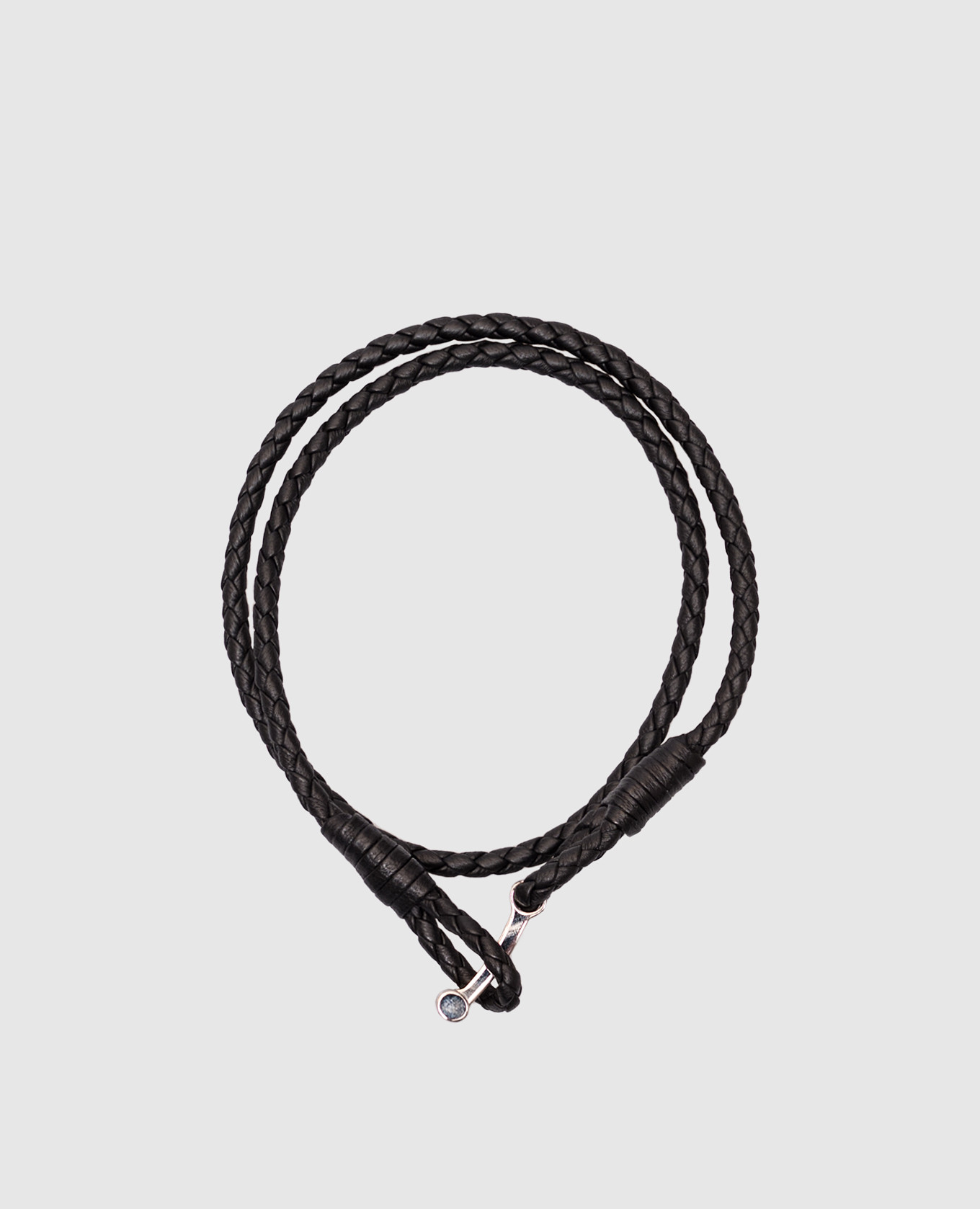 

Brown leather braided bracelet Tom Ford
