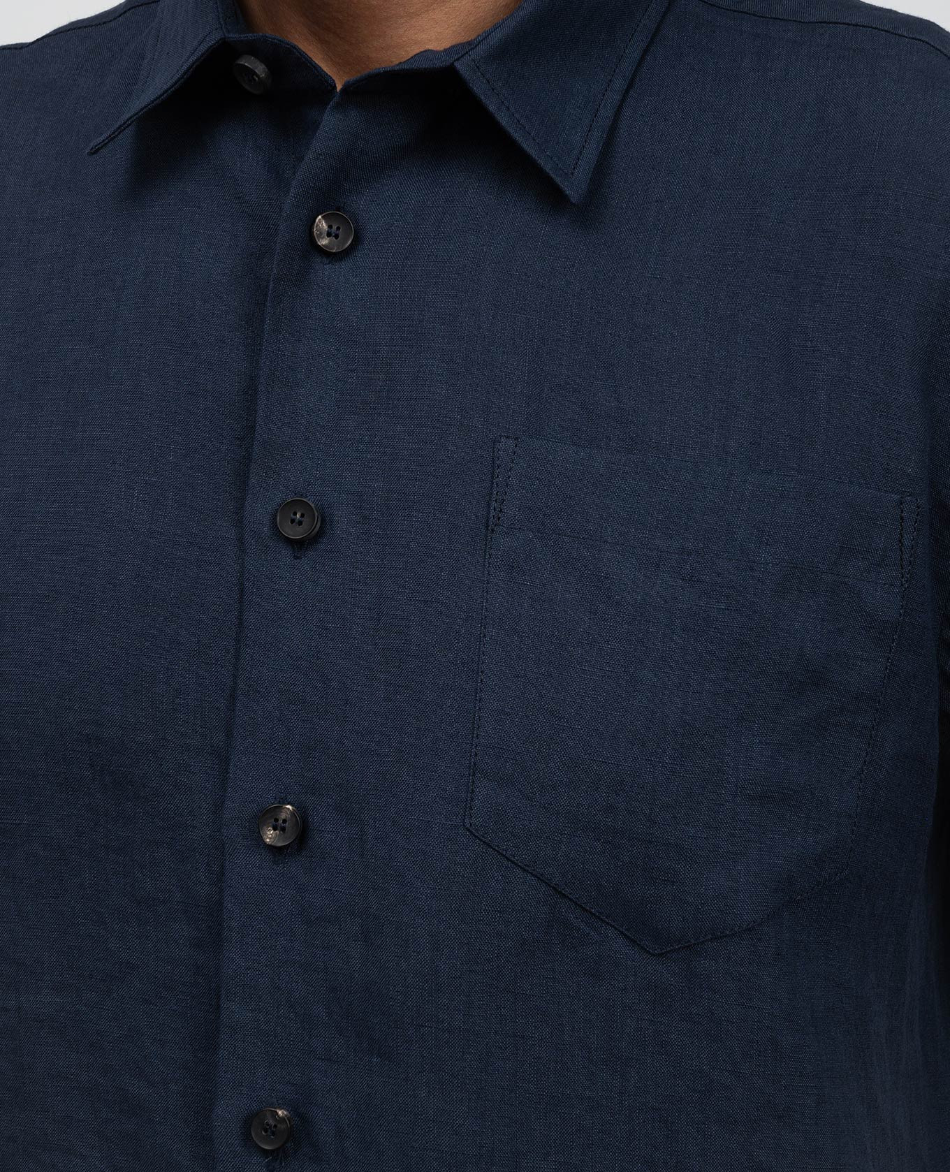 Blue linen shirt Cashmere&Whiskey 5