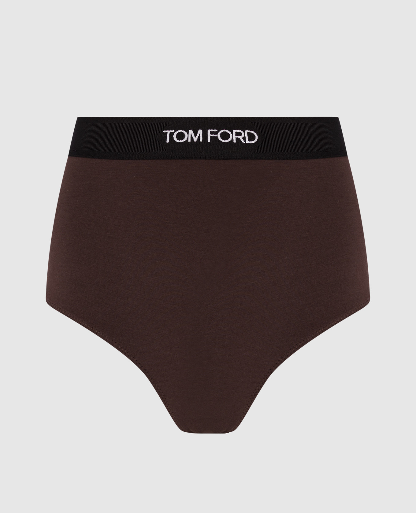 Brown high-rise panties
