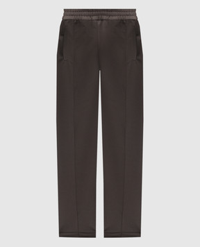 Palm Angels Grey sweatpants with logo print PMCJ048S25FAB001