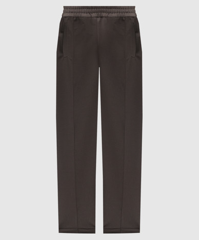 Grey sweatpants with logo print