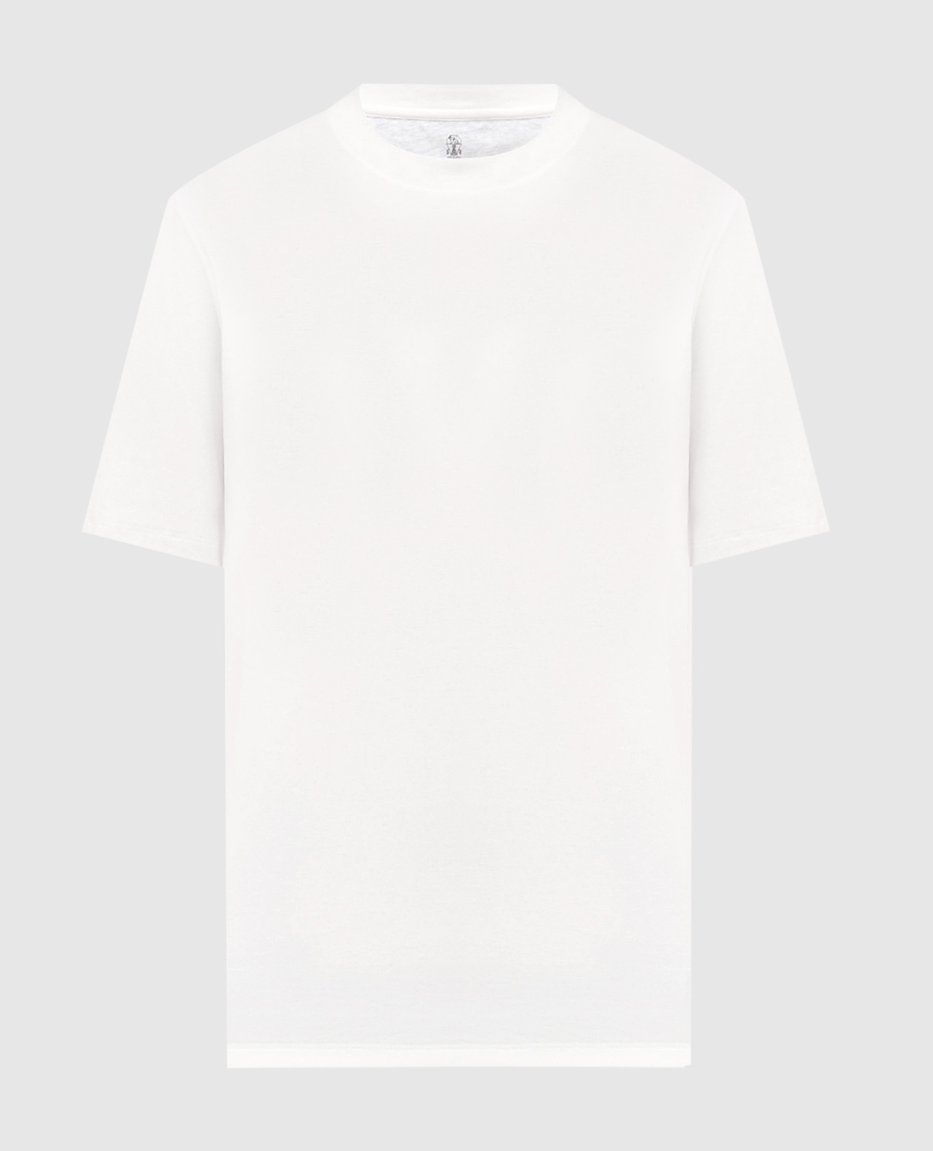 

White straight-cut T-shirt Brunello Cucinelli