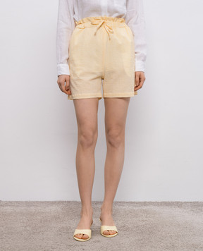 Woolrich Yellow checked shorts CFWWSH0051FRUT4070