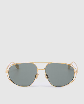 Bottega Veneta Golden aviator sunglasses 800160V4450