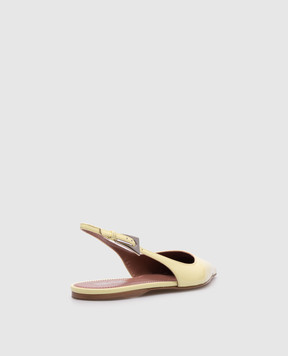 Paris Texas Jessica yellow patent leather slingbacks PX1518XVN01