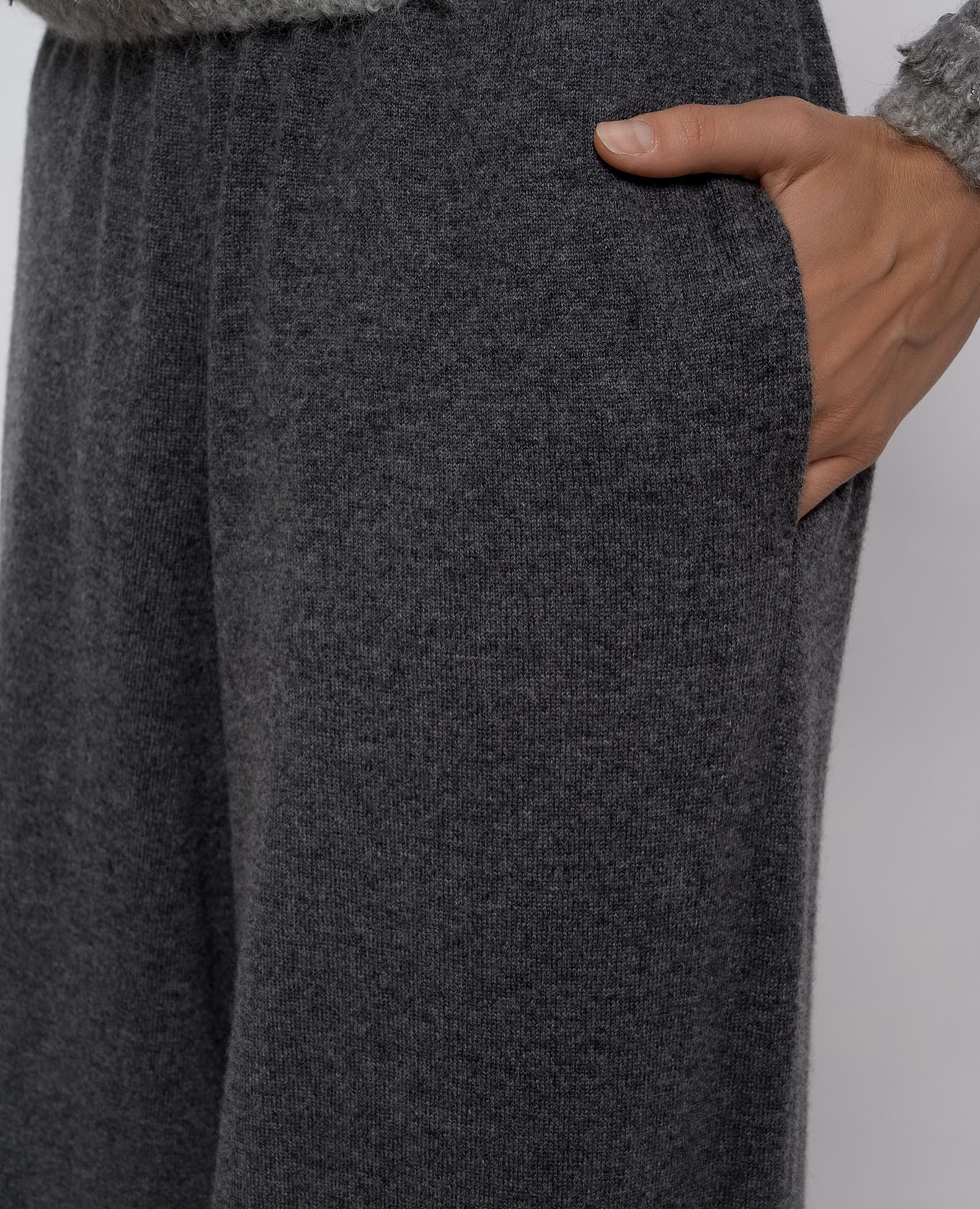 Gray wool, cashmere and silk pants Brunello Cucinelli 5
