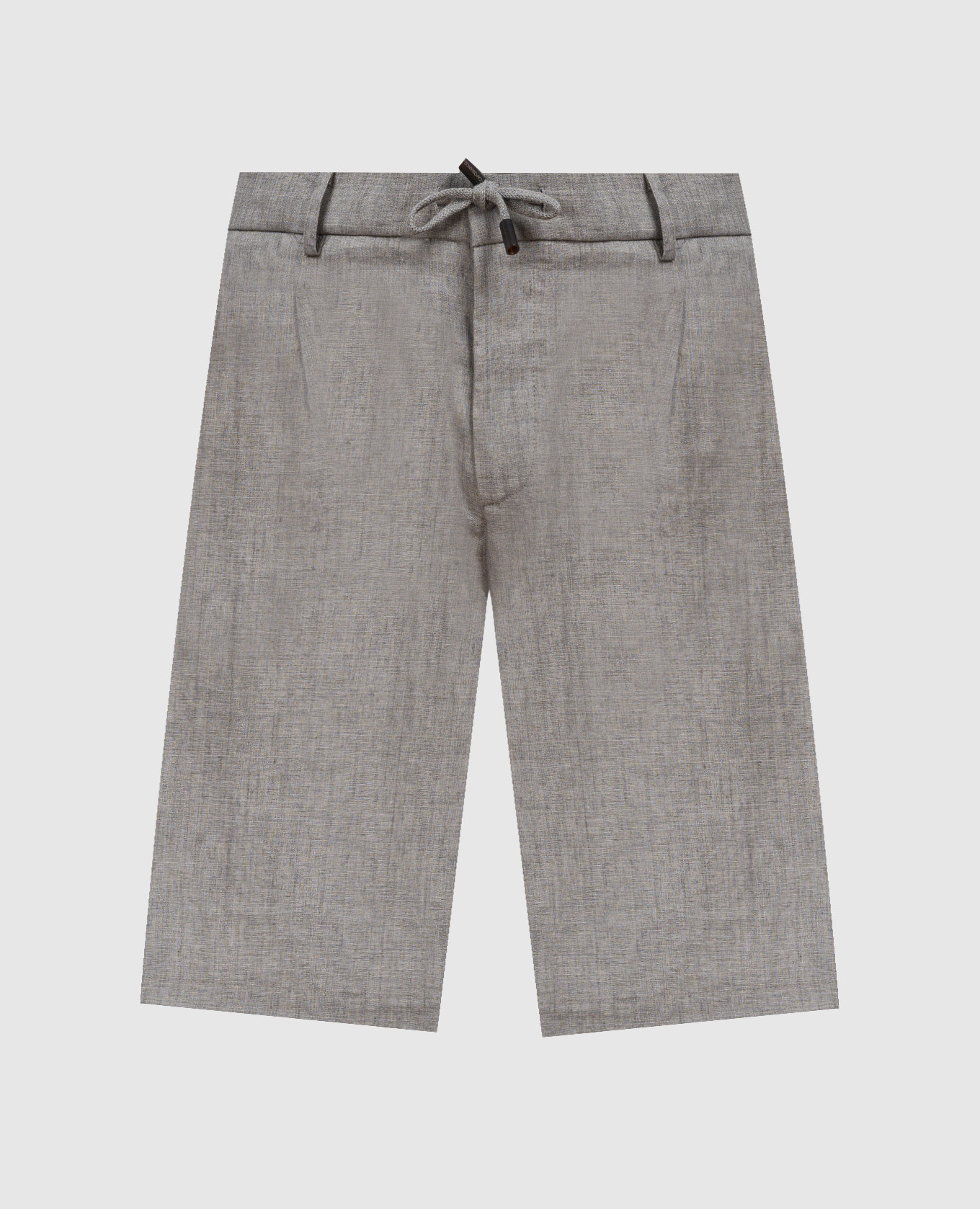 

Gray linen shorts CAPOBIANCO, Серый