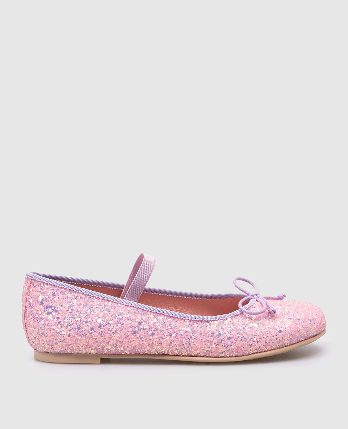 Children's pink ballet shoes hannah with glitter pretty ballerinas