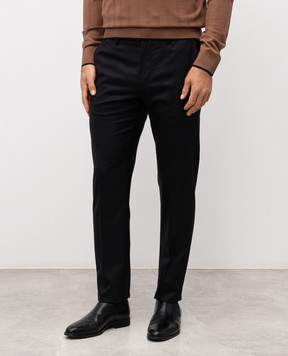 Stefano Ricci Black wool pants M1T530002AW609
