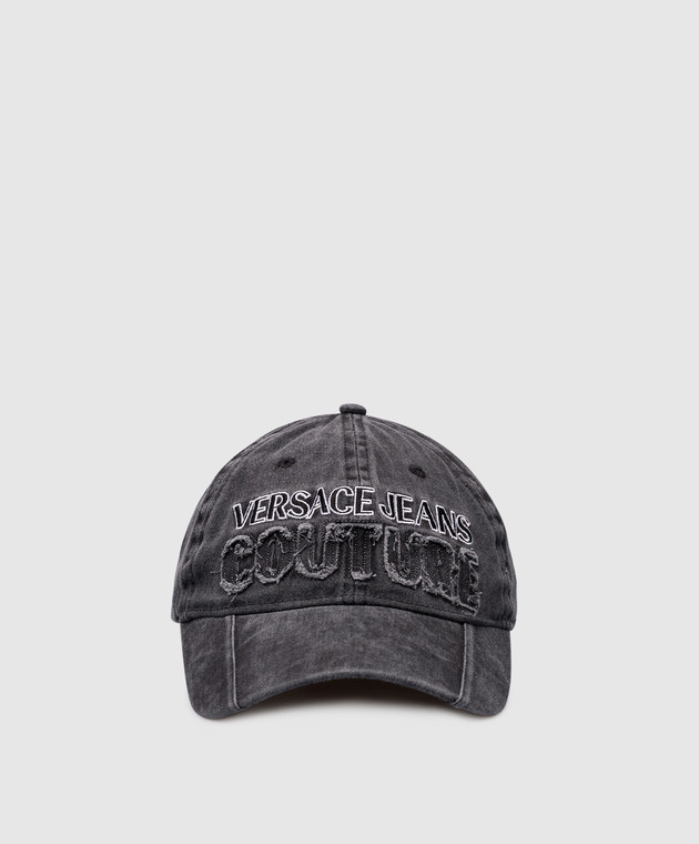 Versace Jeans Couture - Gray cap with logo embroidery