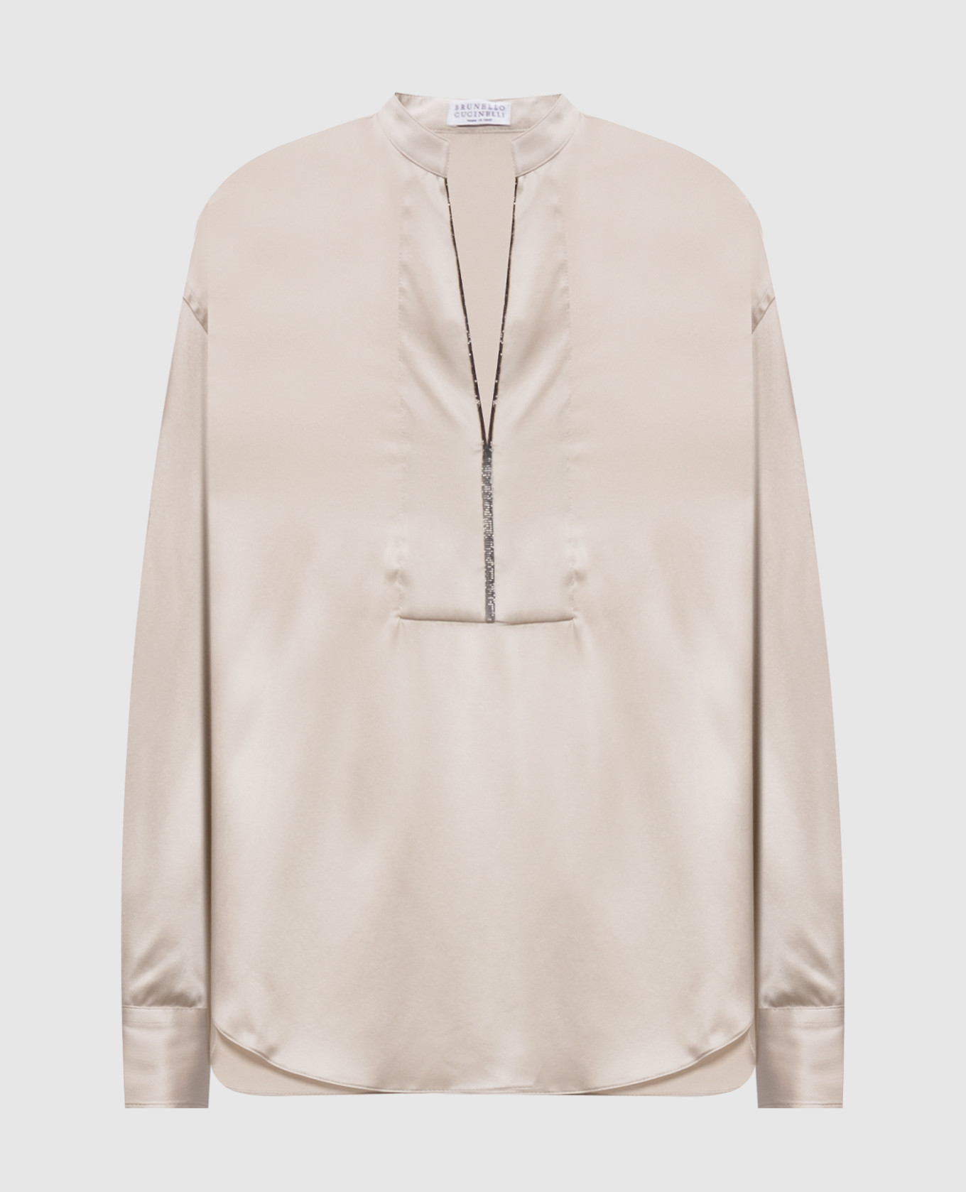 

Beige silk blouse Brunello Cucinelli