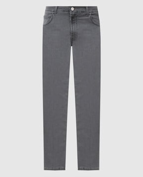 Stefano Ricci Gray jeans with logo patch MFT51B3160T62BK