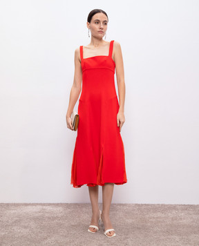 Ermanno Scervino Red midi dress D462Q374ILM