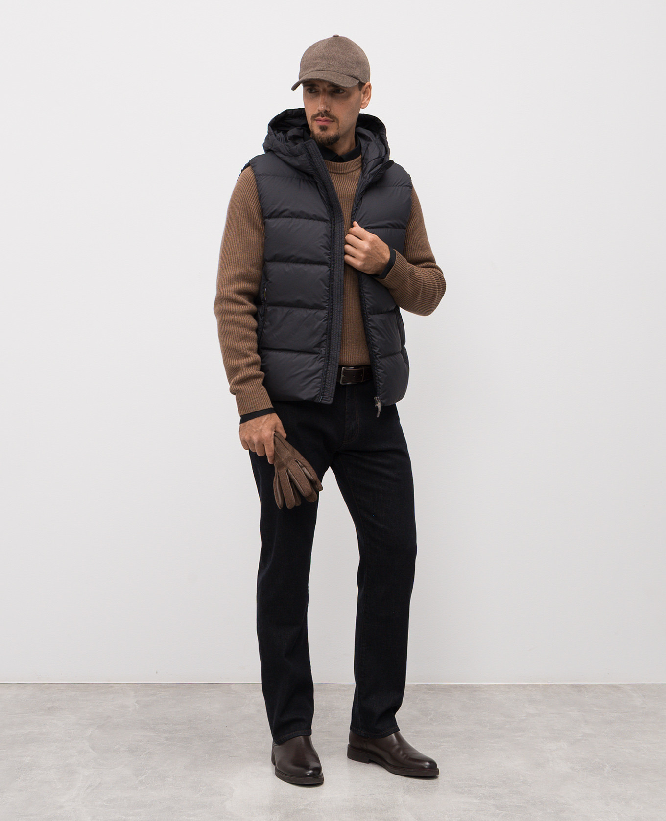 

Brown wool sweater Peserico