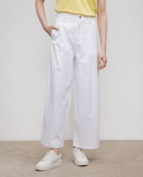 Max Mara White VINCENT wide trousers VINCENT